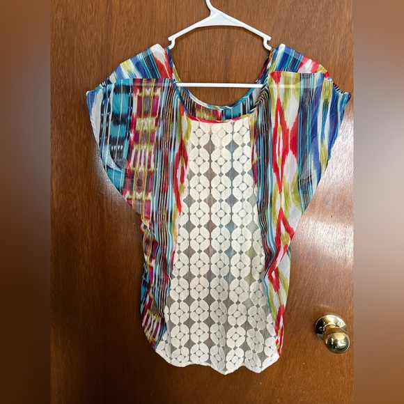 Eyeshadow T Shirt Lace Back Size M - Picture 2 of 3